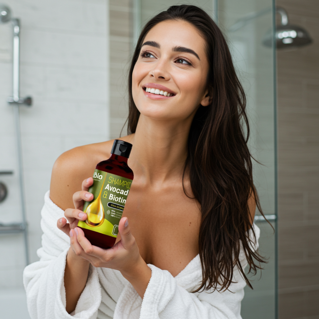 Shampoing à l'Huile d'Avocat & à la Biotine