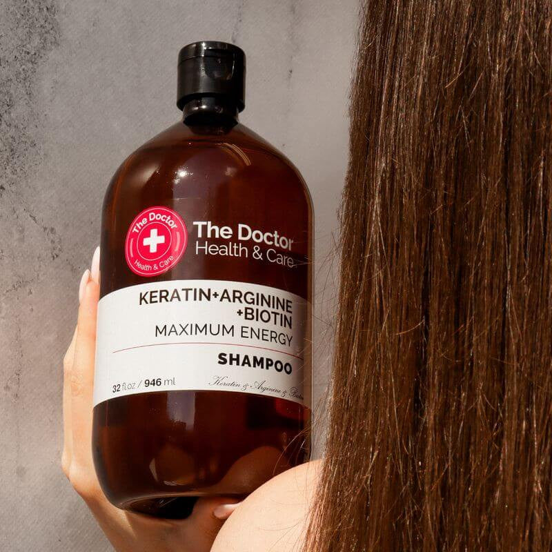 Shampoing Kératine + Arginine + Biotine (946ml)